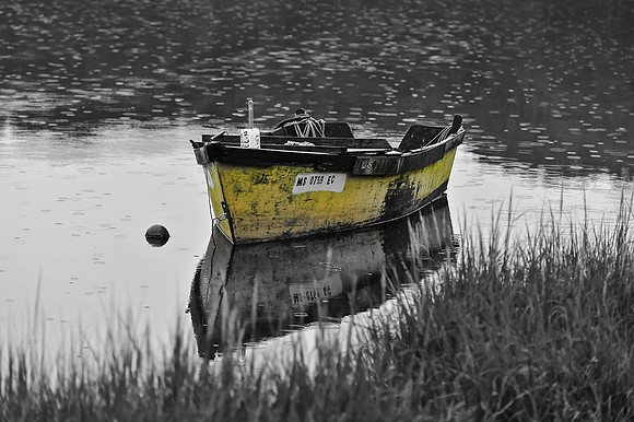 Boat on a Rainy Day