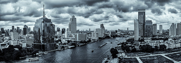 Bangkok, Thailand looking out from our hotel window