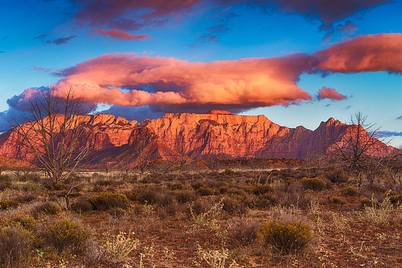 West Temple at Sunset